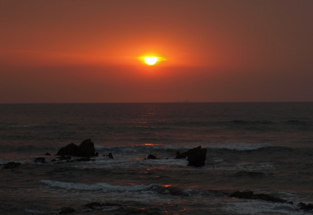 Atardecer al mal